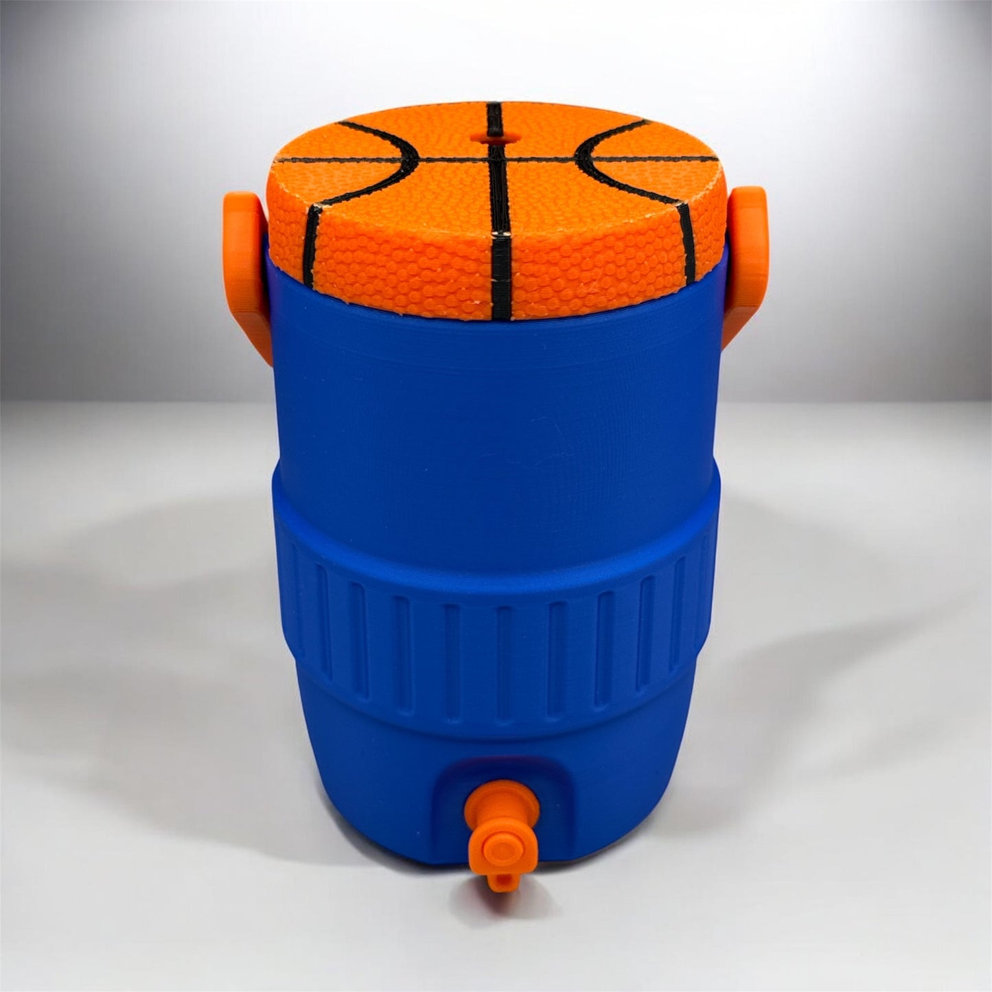 Basketball Can Cooler with Straw Lid – 3D Printed Game Day Drink Holder