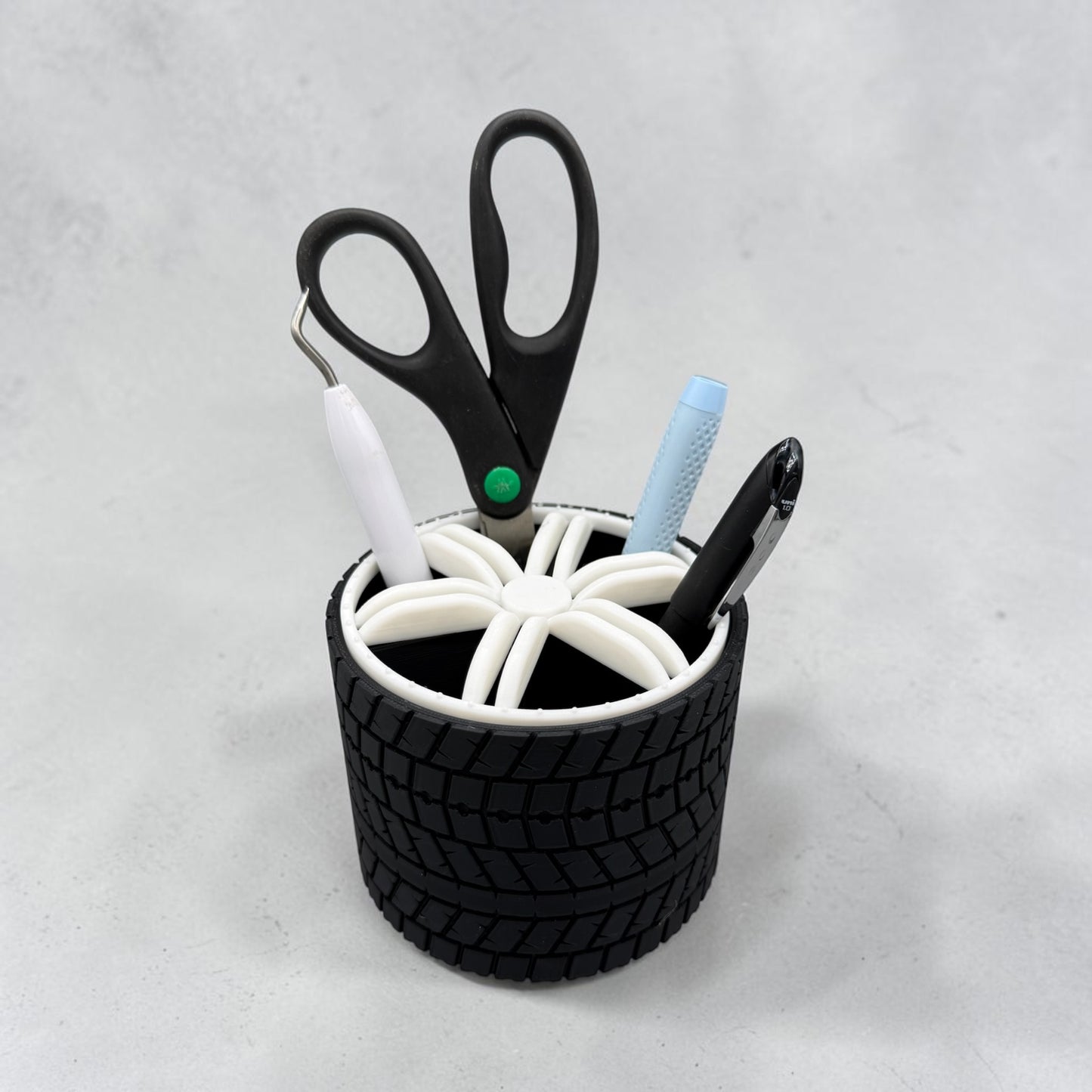 Tire Desk Pen Holder - 3D Printed