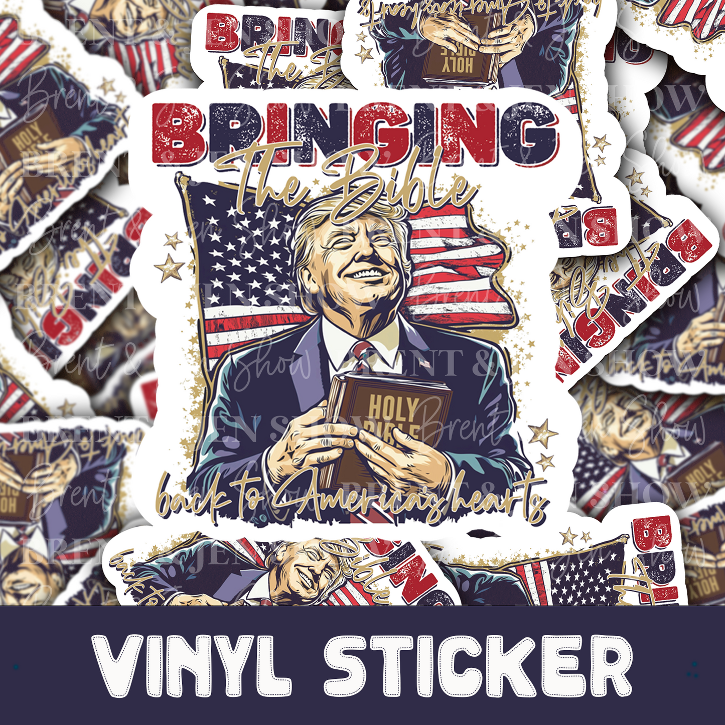 Bringing the Bible Back To America's Hearts Sticker