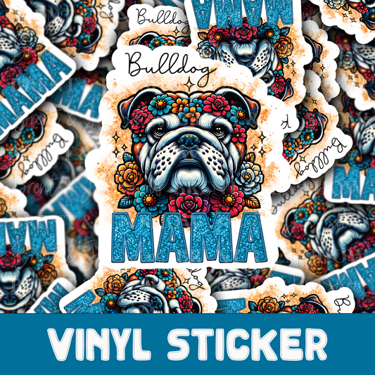 Bulldog Mama Sticker