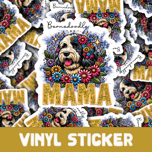 Bernedoodle Mama Sticker