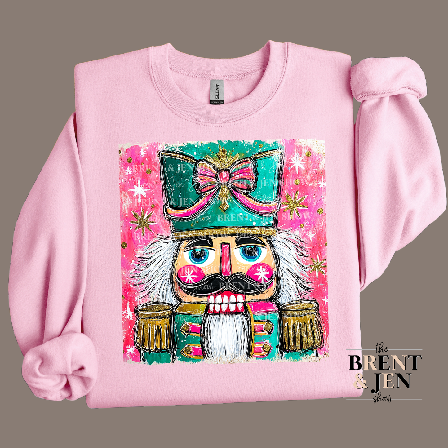 Preppy Watercolor Nutcracker Sweatshirt