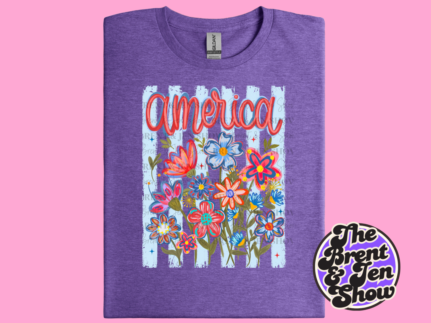 America Floral T-Shirt