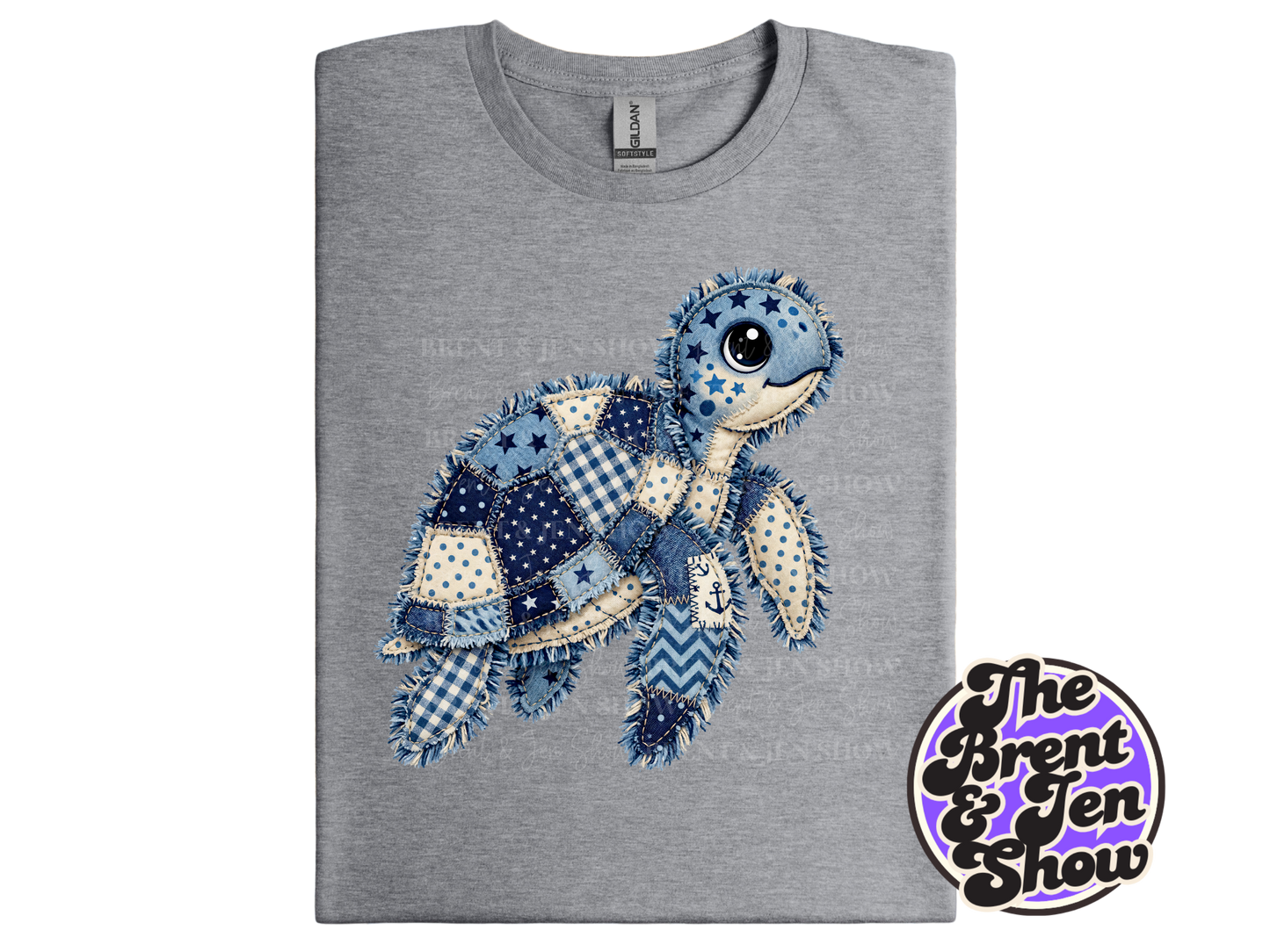 Patchwork Sea Turtle T-Shirt