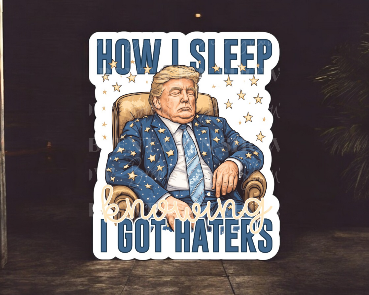 How I Sleep Knowing I got Haters Sticker