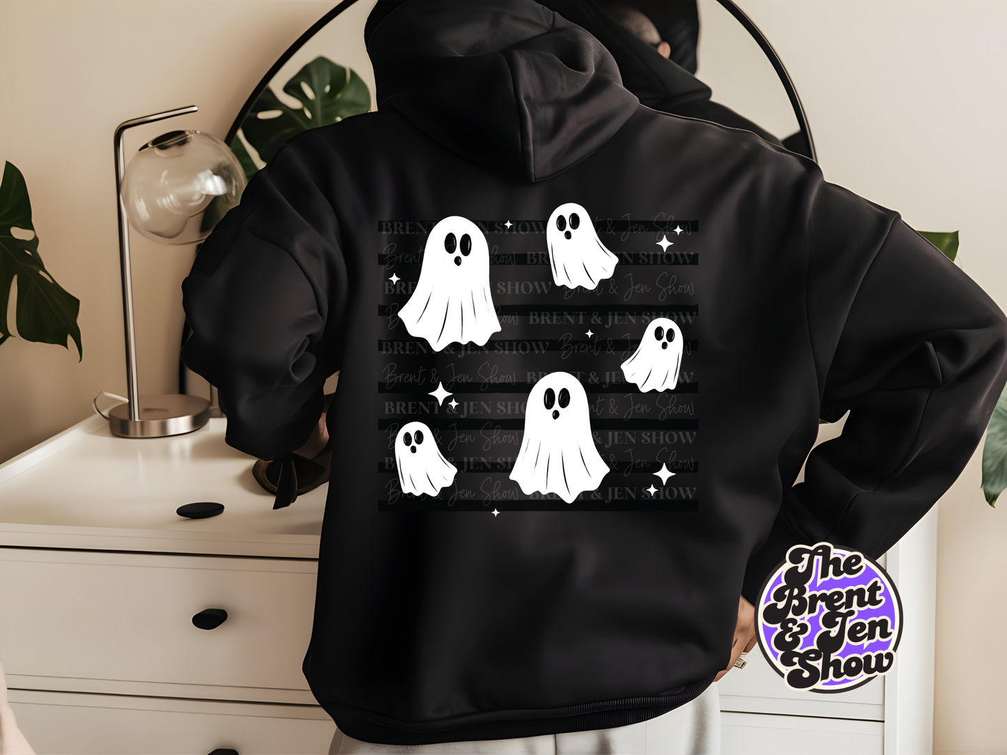 Spooky Ghost DTF or Sublimation Transfer Ready to Press, Retro Halloween Design