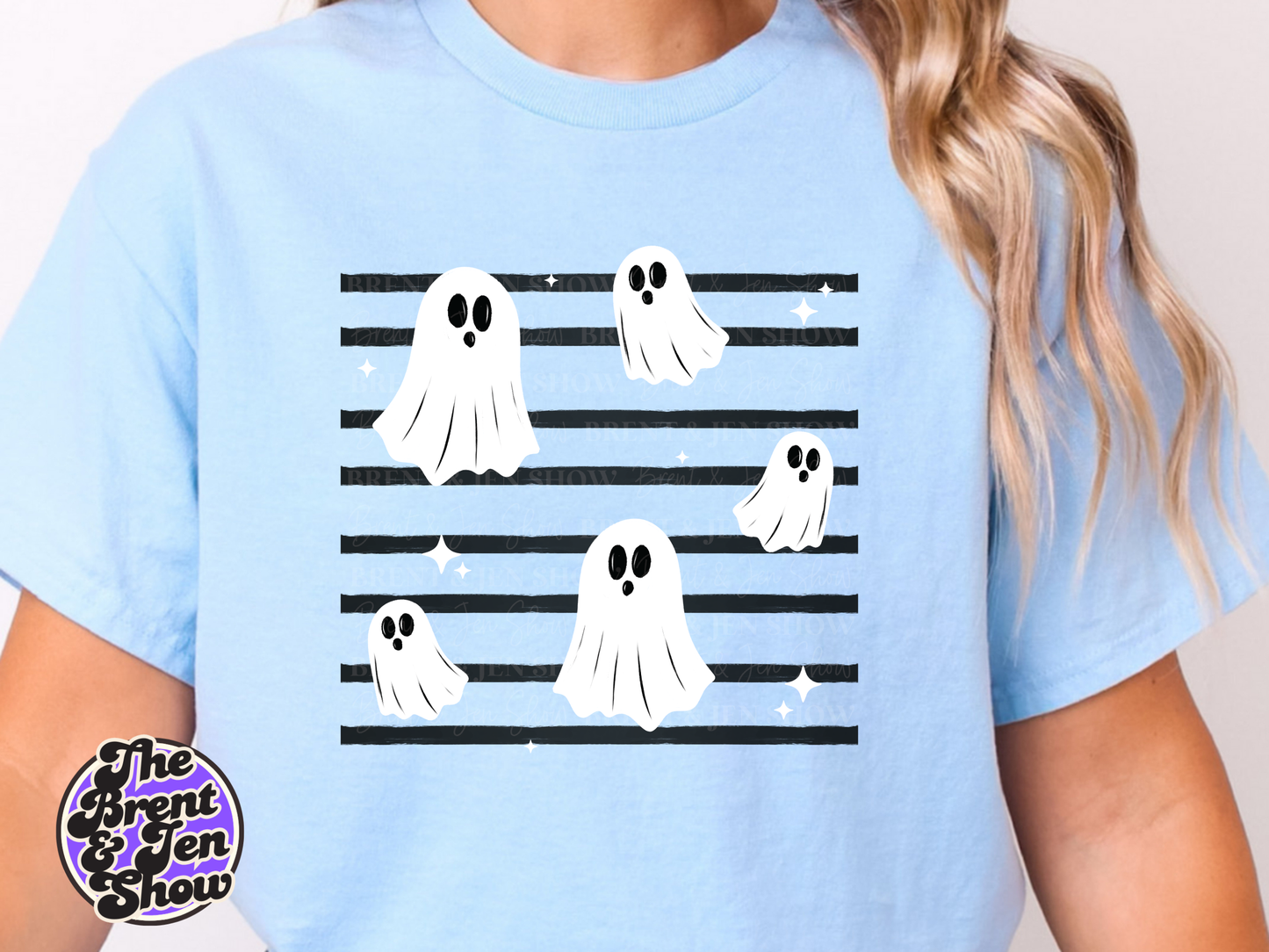 Spooky Ghost DTF or Sublimation Transfer Ready to Press, Retro Halloween Design