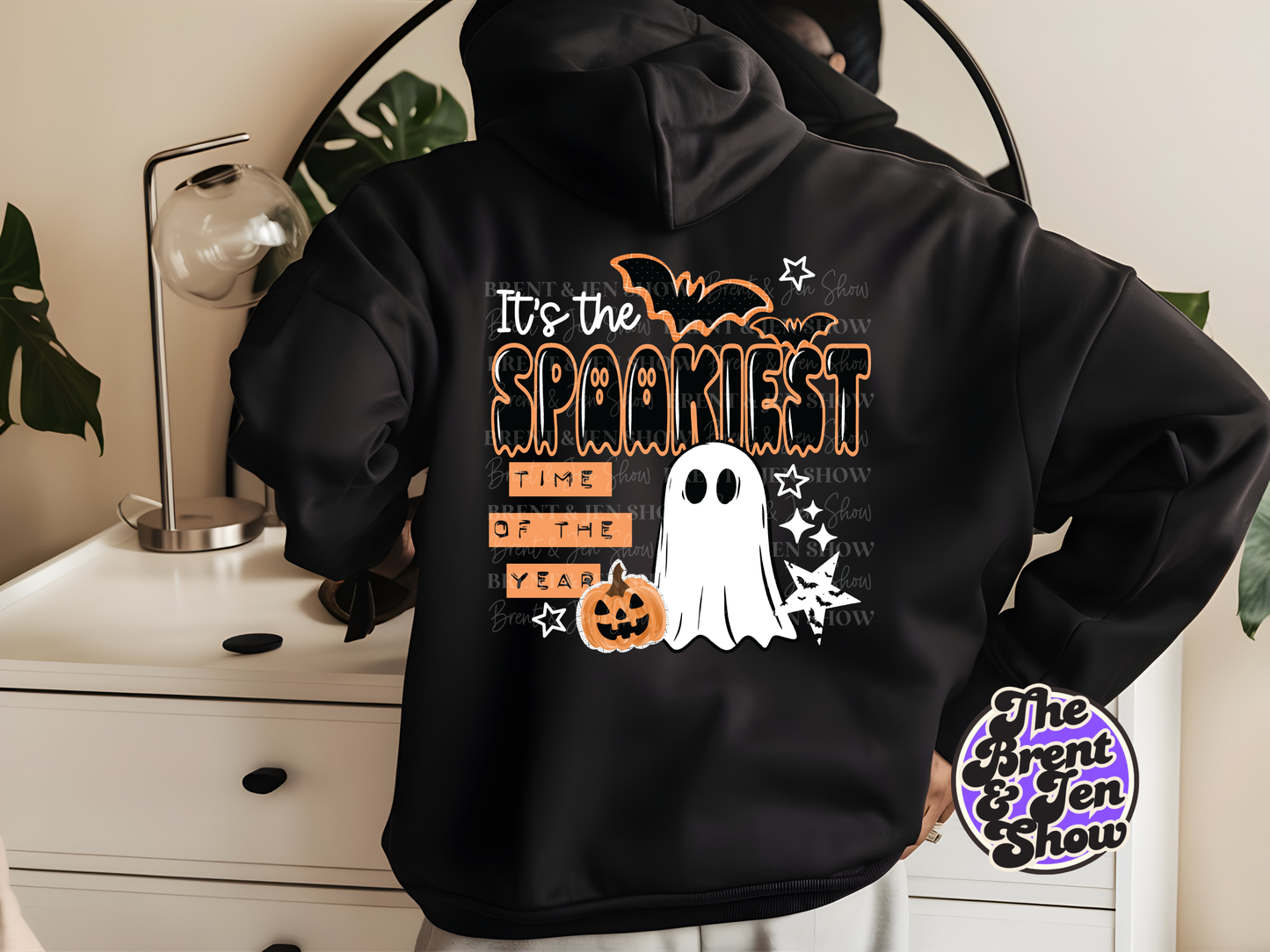 Spookiest Time Ghost Pumpkin Bat Halloween Sublimation Transfer