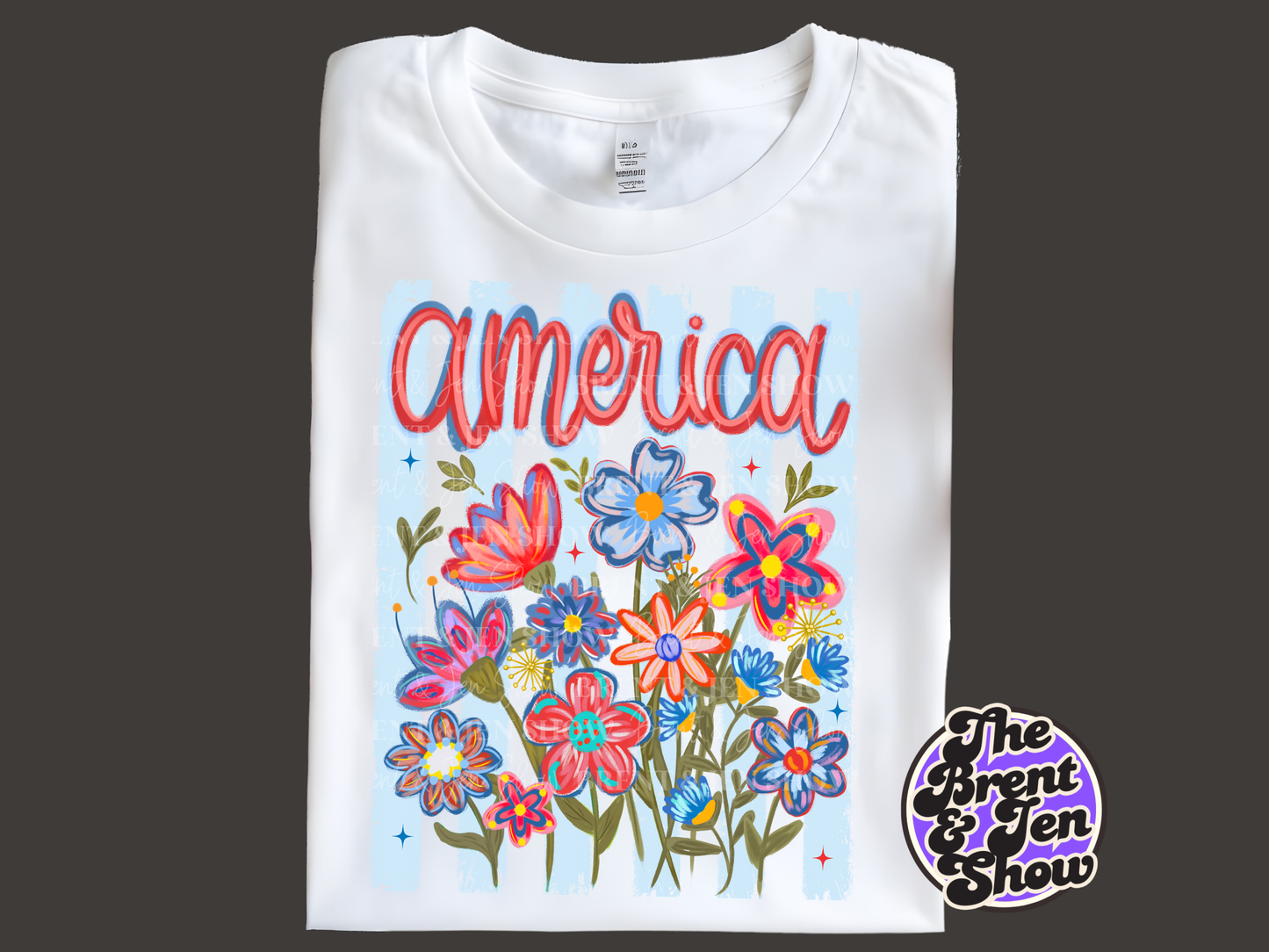 America Floral T-Shirt