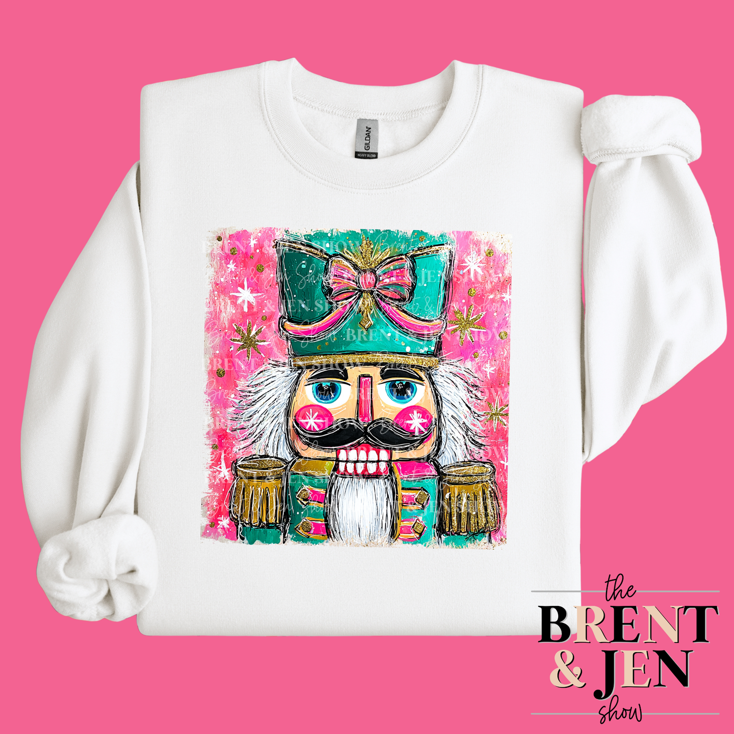 Preppy Watercolor Nutcracker Sweatshirt