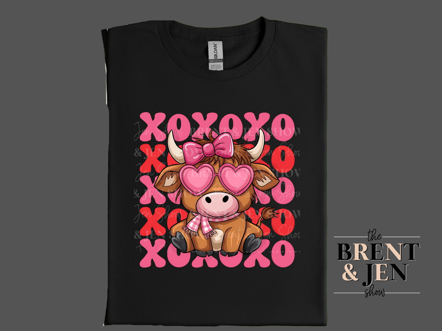 Valentine Highland Cow T-Shirt
