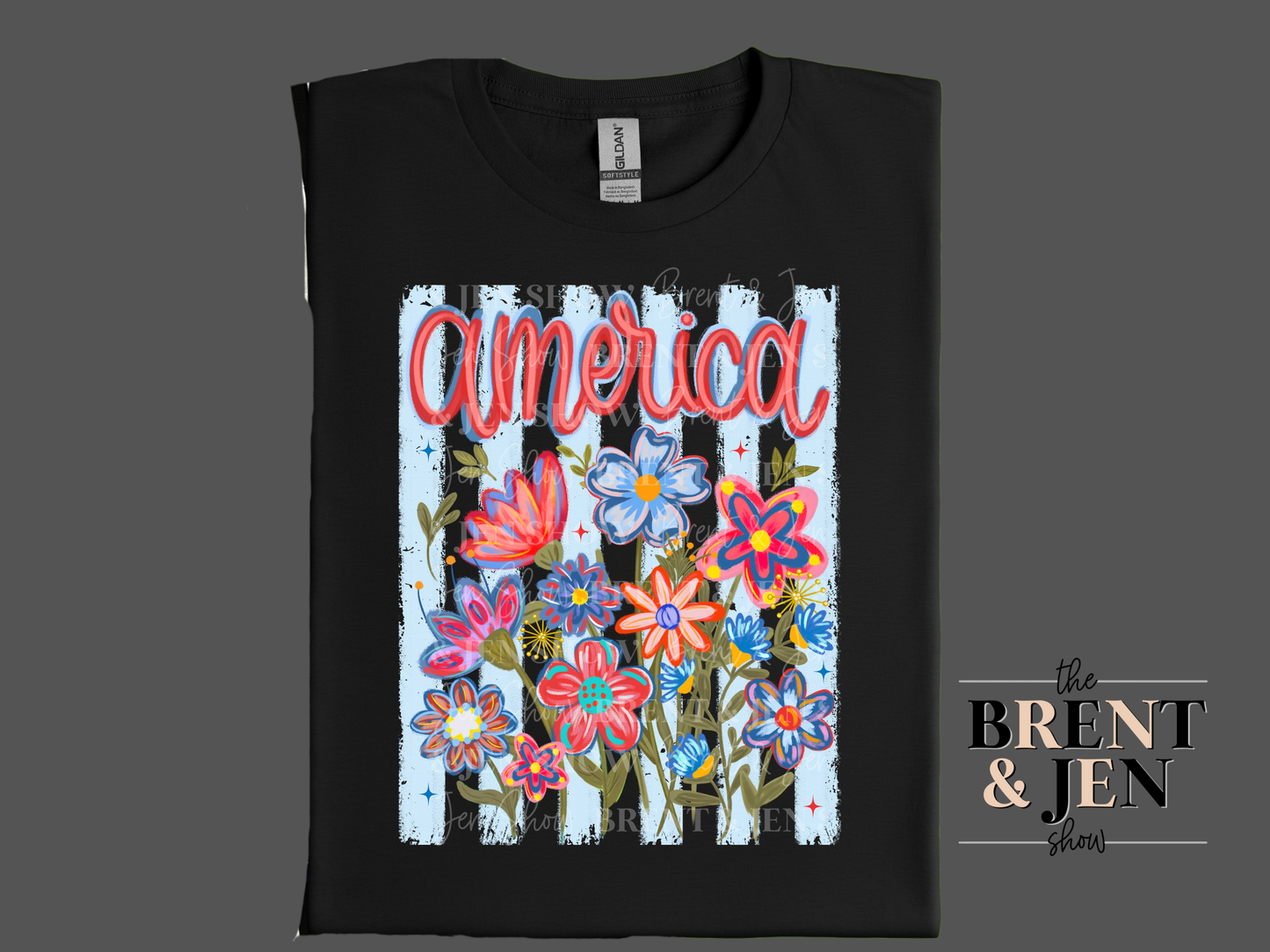 America Floral T-Shirt
