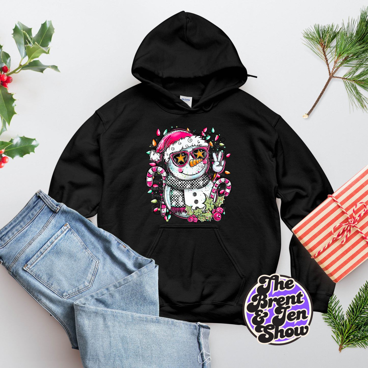 Doodle Snowman Hoodie