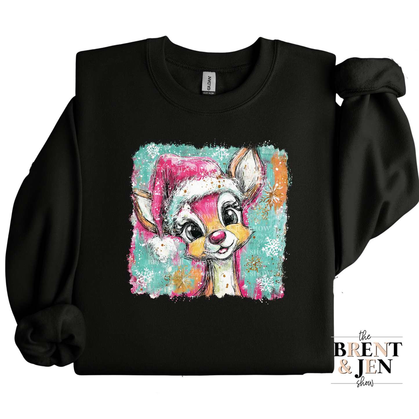 Retro Rudolph Christmas Sweatshirt