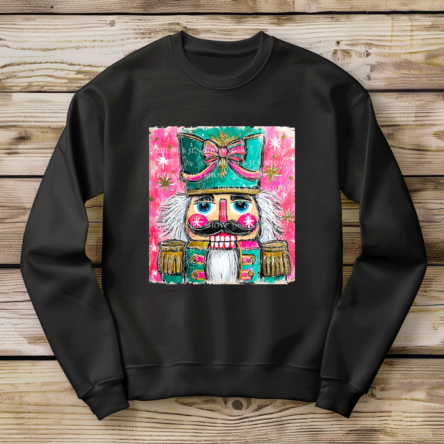 Preppy Watercolor Nutcracker Sweatshirt
