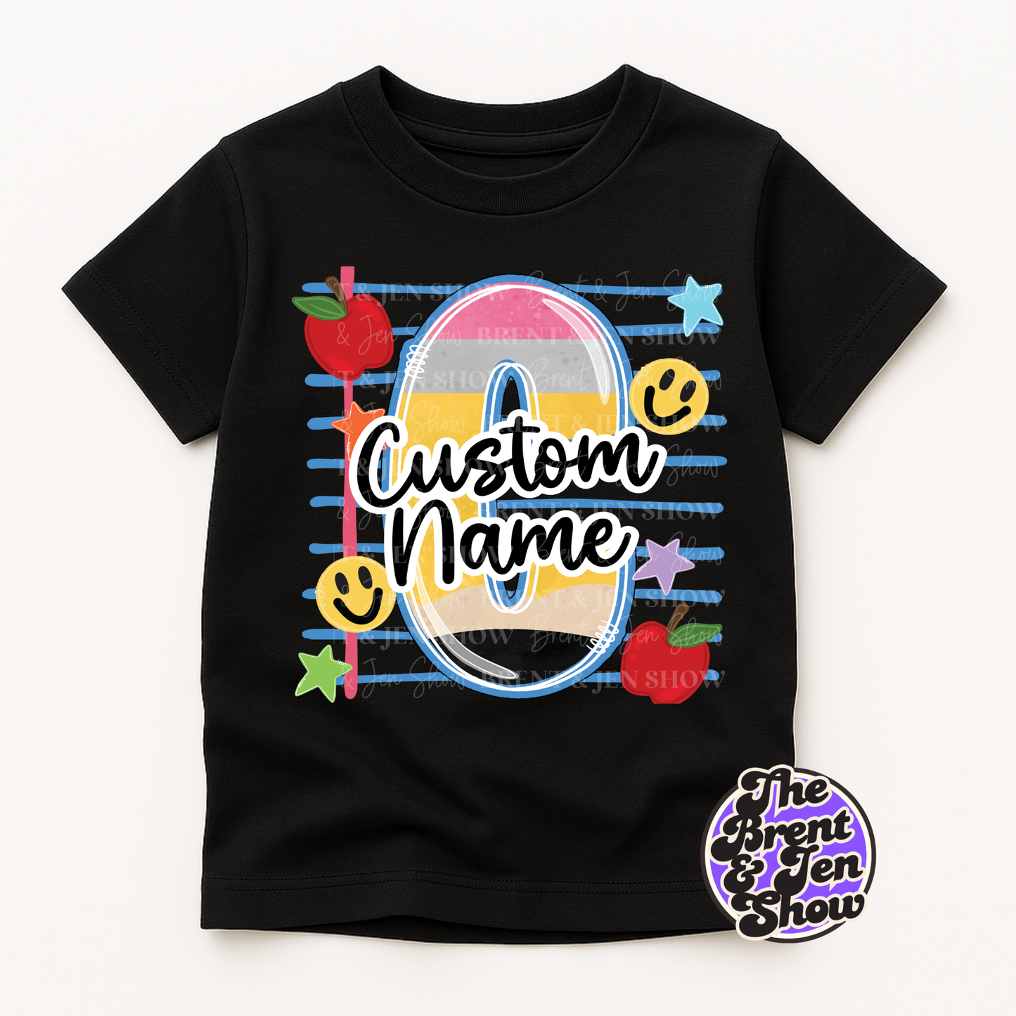 Personalized Kids Back to School Shirt | Custom Name Alphabet Tee
