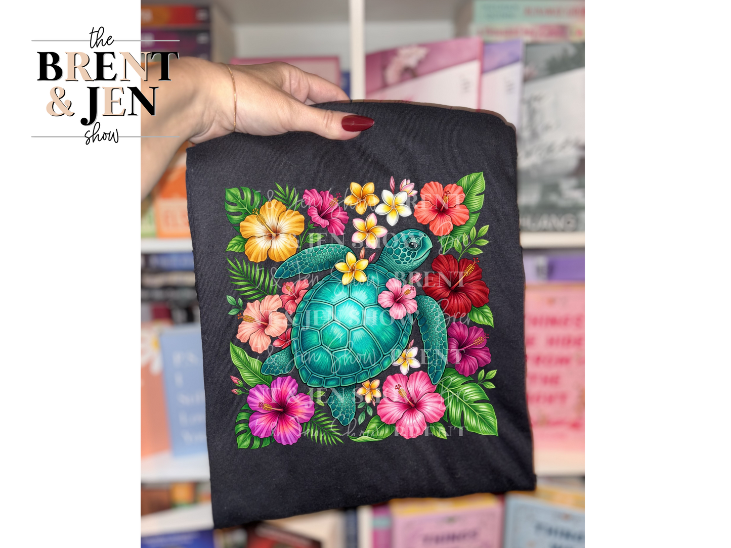 Floral Sea Turtle T-Shirt