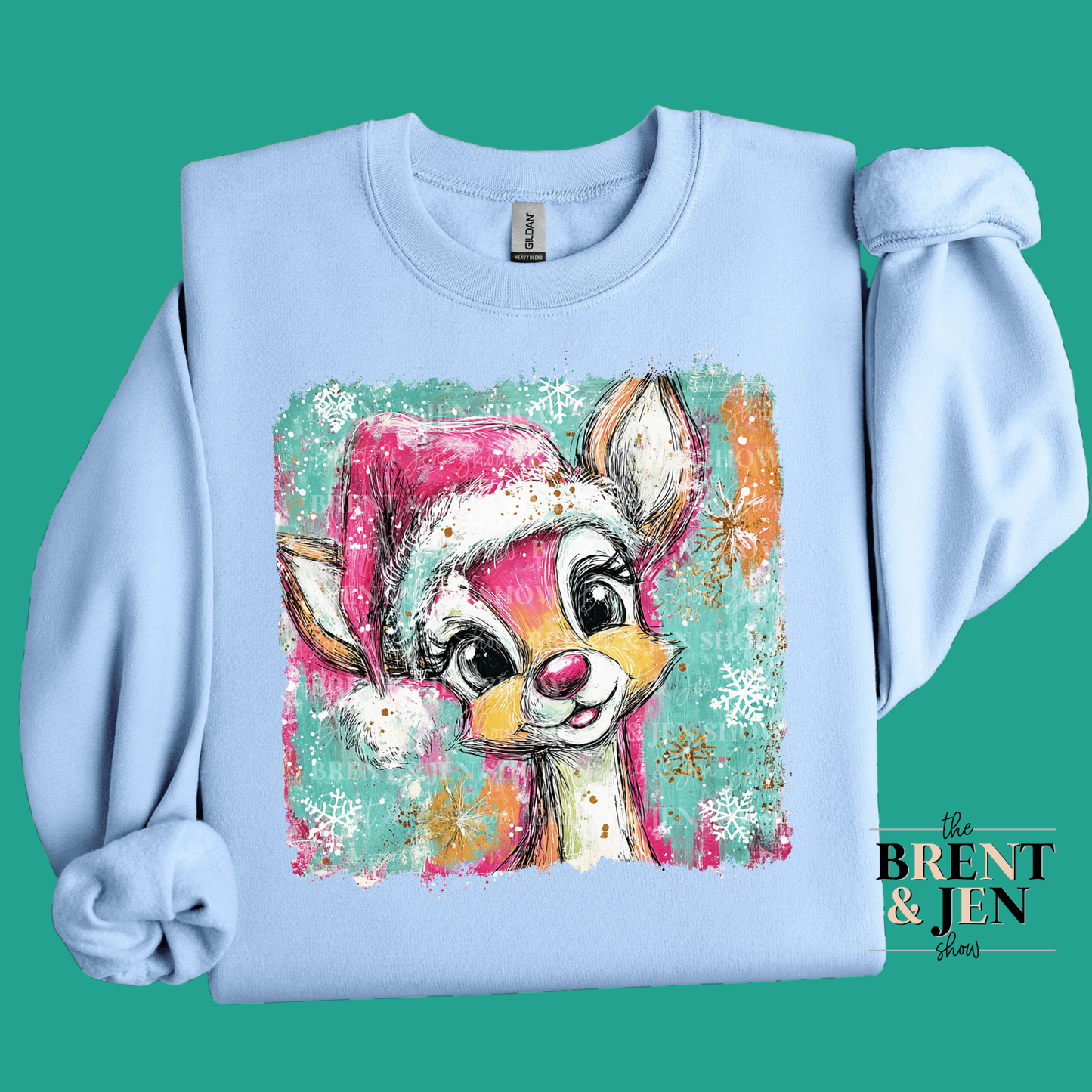 Retro Rudolph Christmas Sweatshirt
