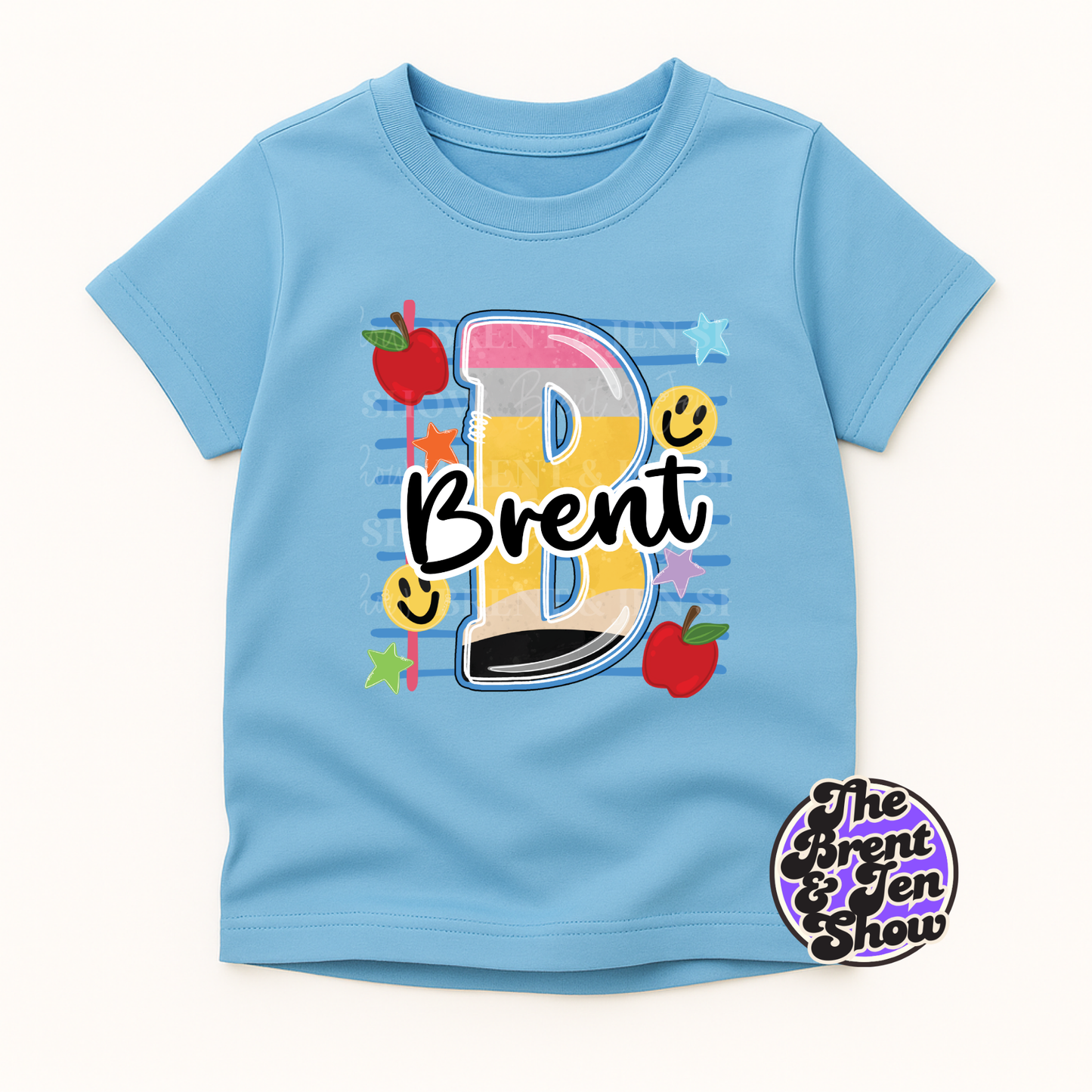 Personalized Kids Back to School Shirt | Custom Name Alphabet Tee