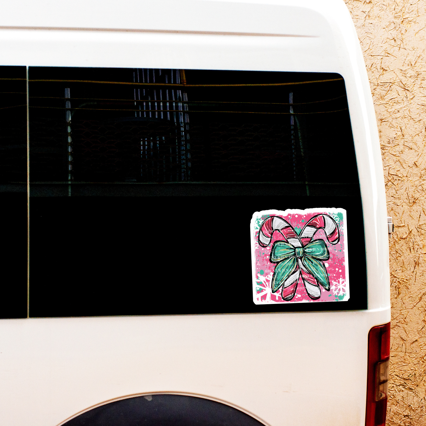 Cute Candy Cane Sticker