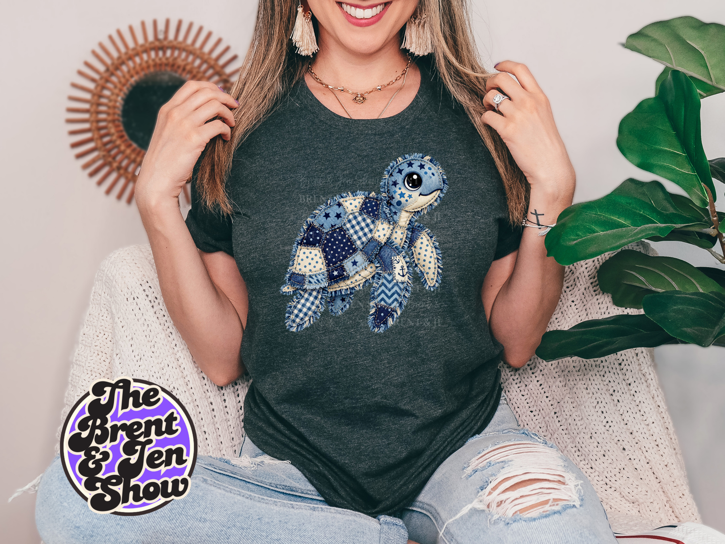 Patchwork Sea Turtle T-Shirt