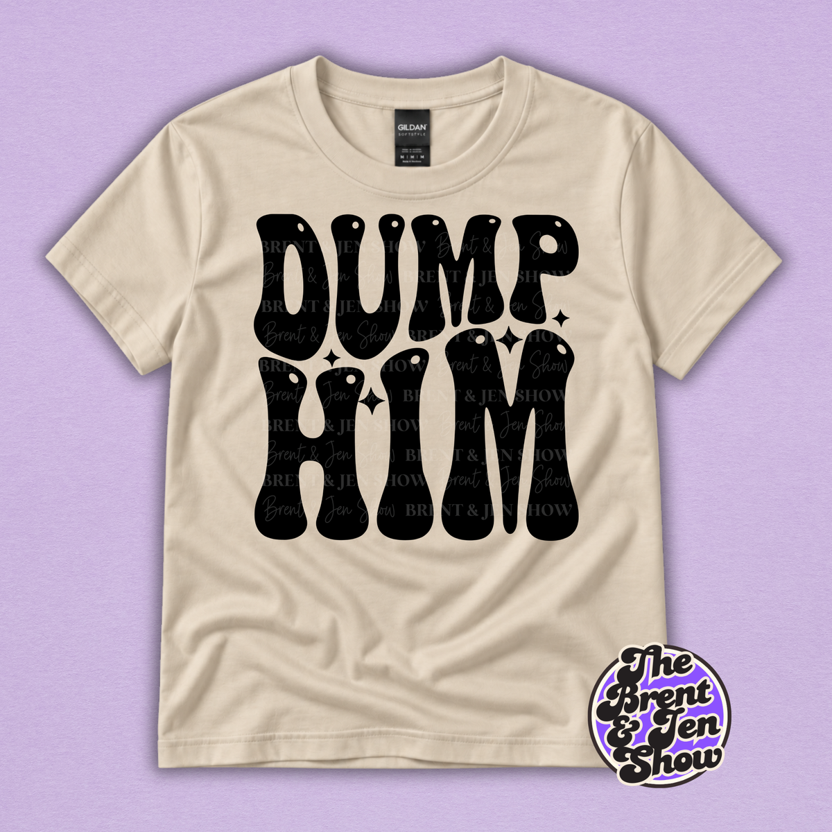 Dump Him Funny Retro Graphic T-Shirt
