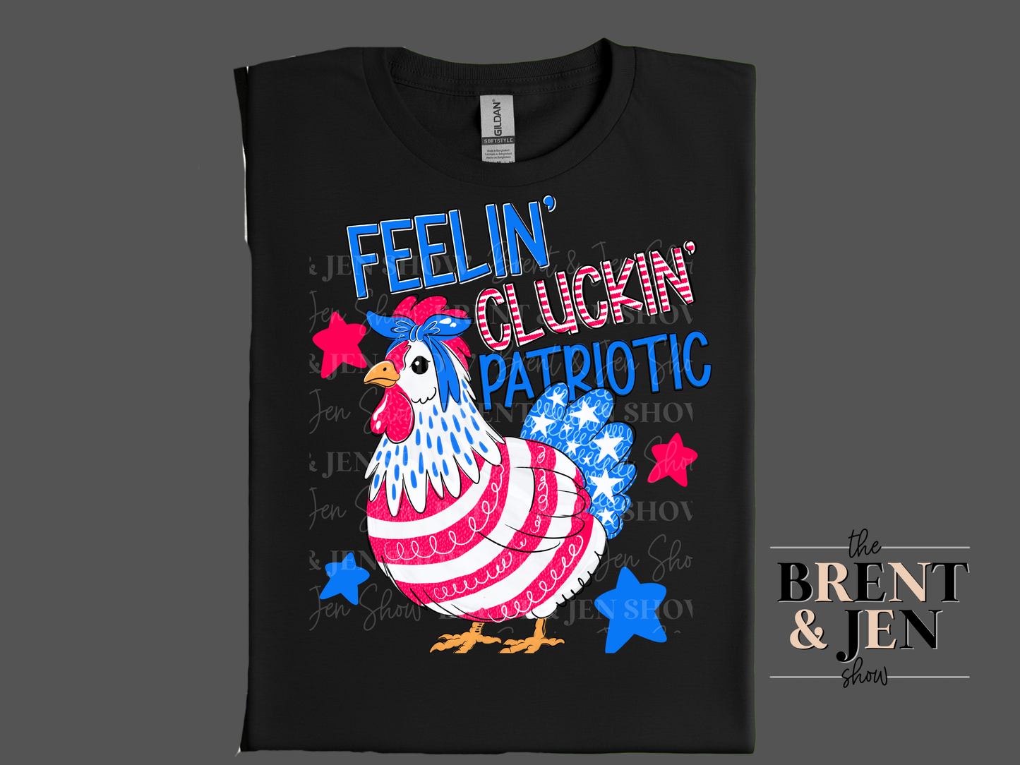 Feelin Cluckin Patriotic T-Shirt