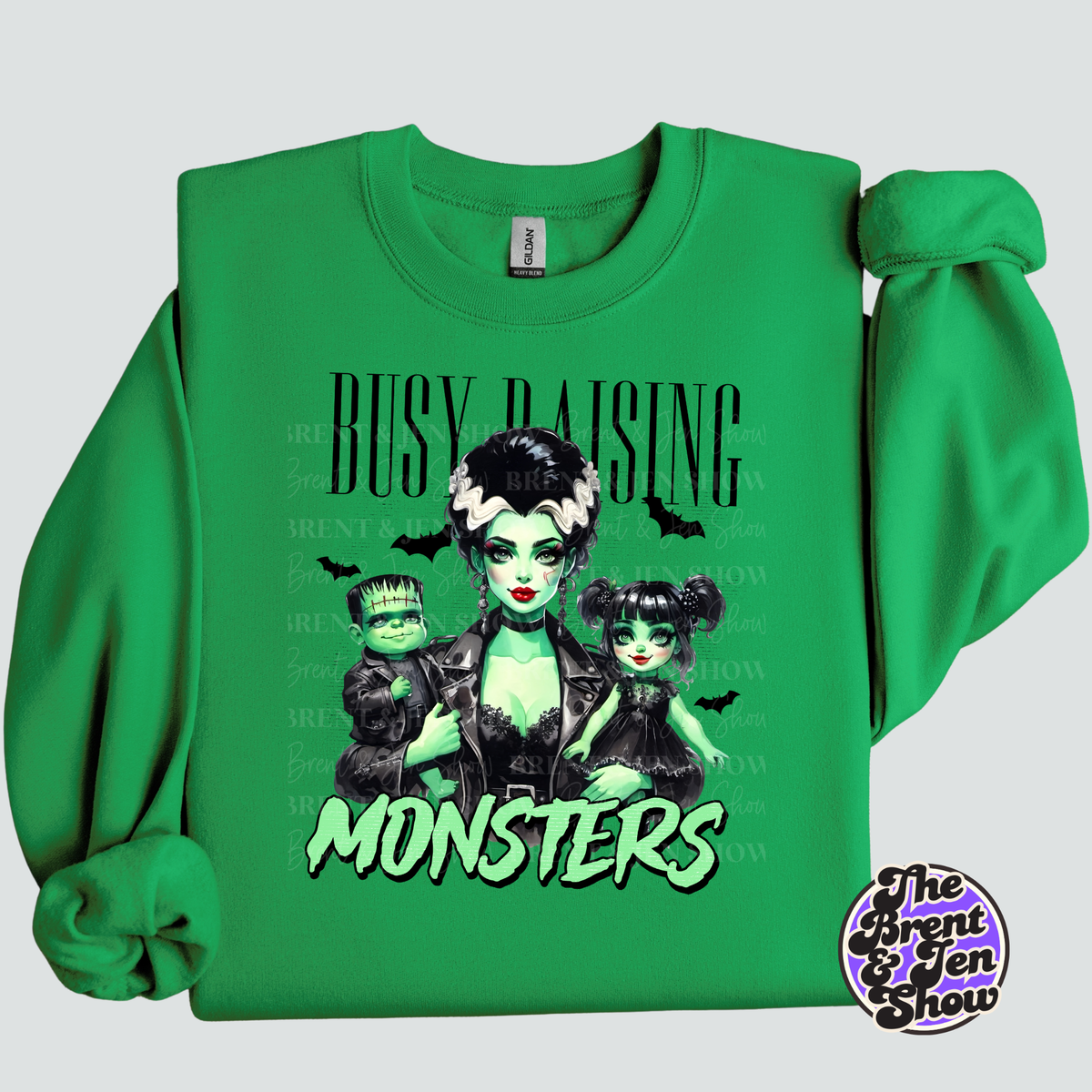 Busy Raising Monsters Halloween Mom Sweatshirt