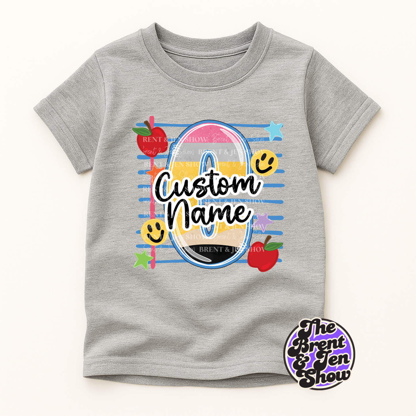 Personalized Kids Back to School Shirt | Custom Name Alphabet Tee