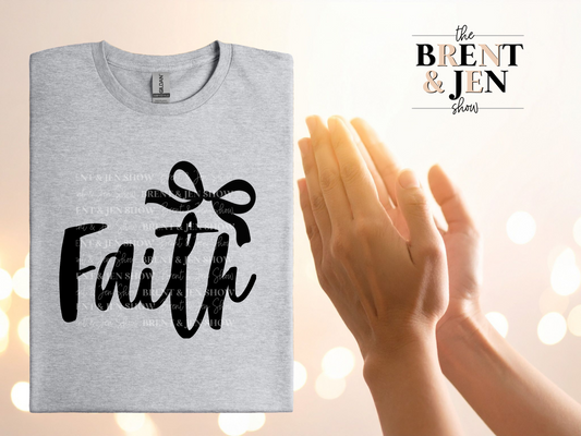 Faith Ribbon Graphic T Shirt