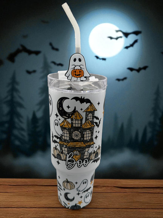 Halloween Haunted House Tumbler  40 oz Tumbler