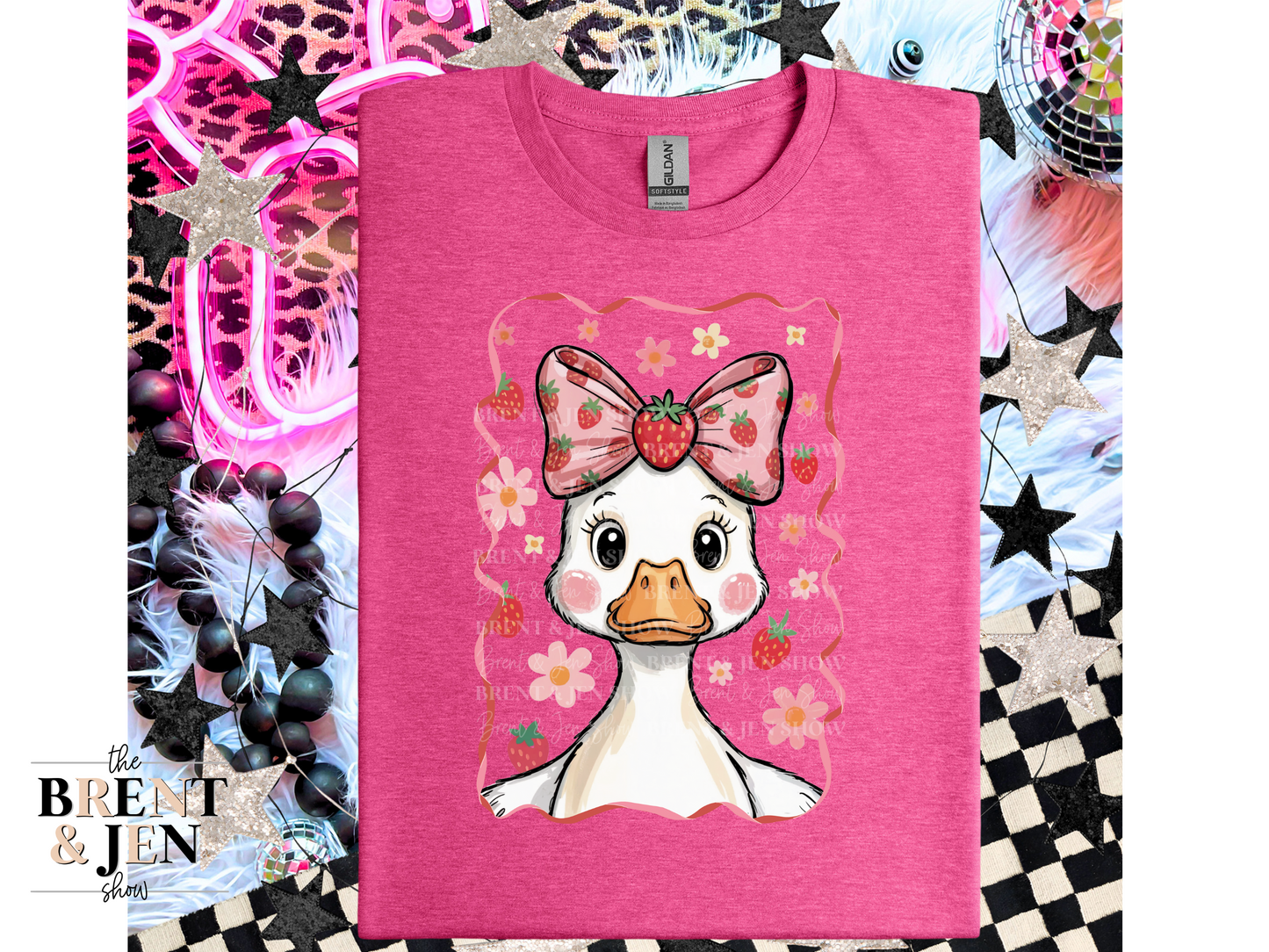 Cute Strawberry Goose T Shirt