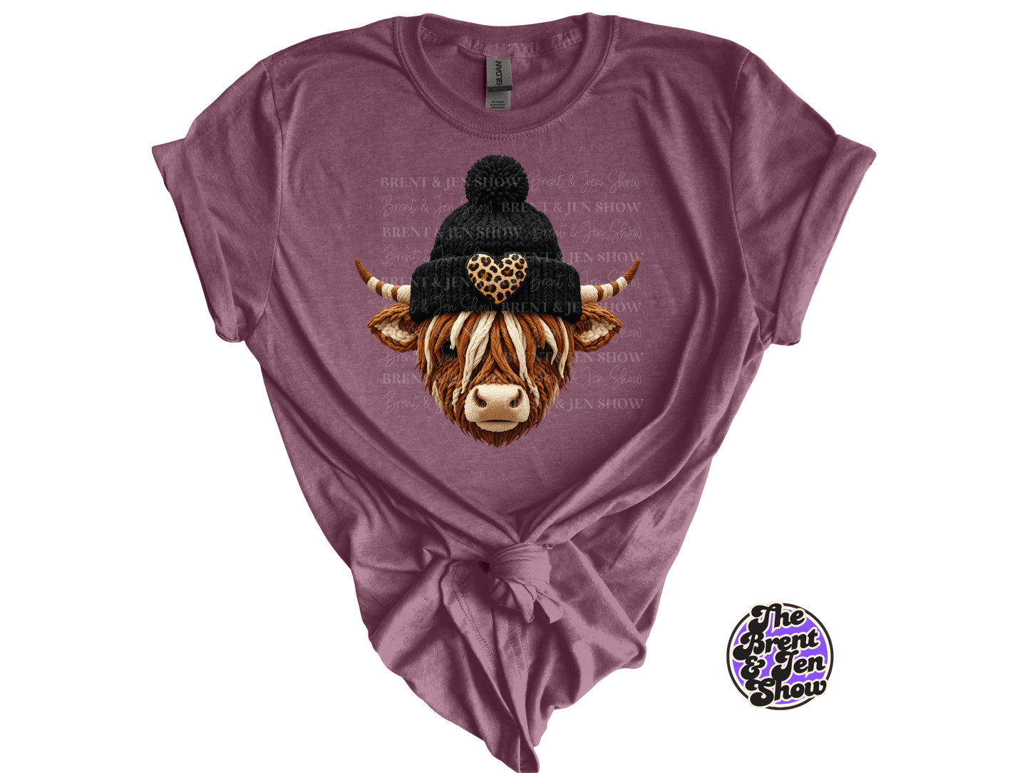 Highland Cow Beanie T-Shirt
