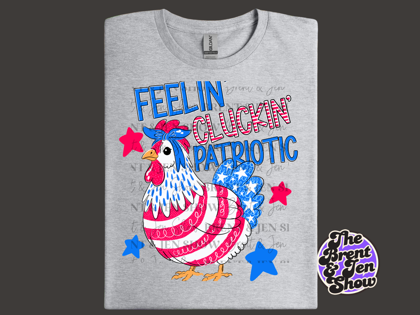 Feelin Cluckin Patriotic T-Shirt