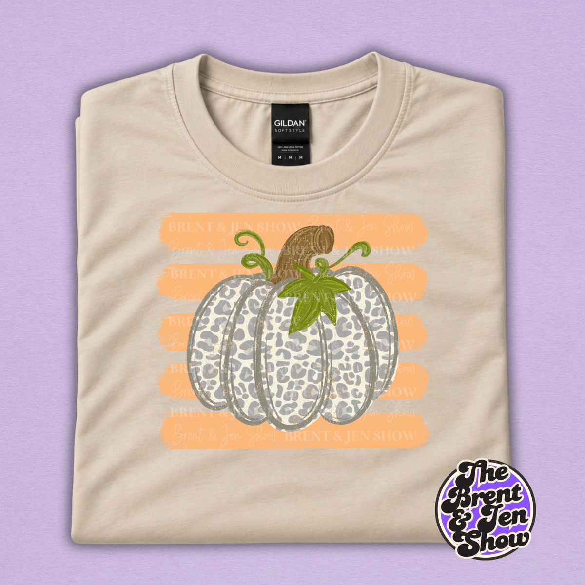 Leopard Print Pumpkin T-Shirt – Cute Fall Graphic Tee