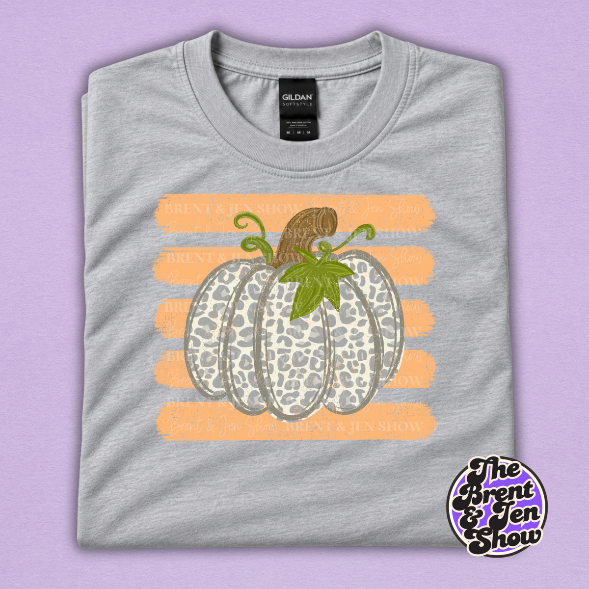 Leopard Print Pumpkin T-Shirt – Cute Fall Graphic Tee