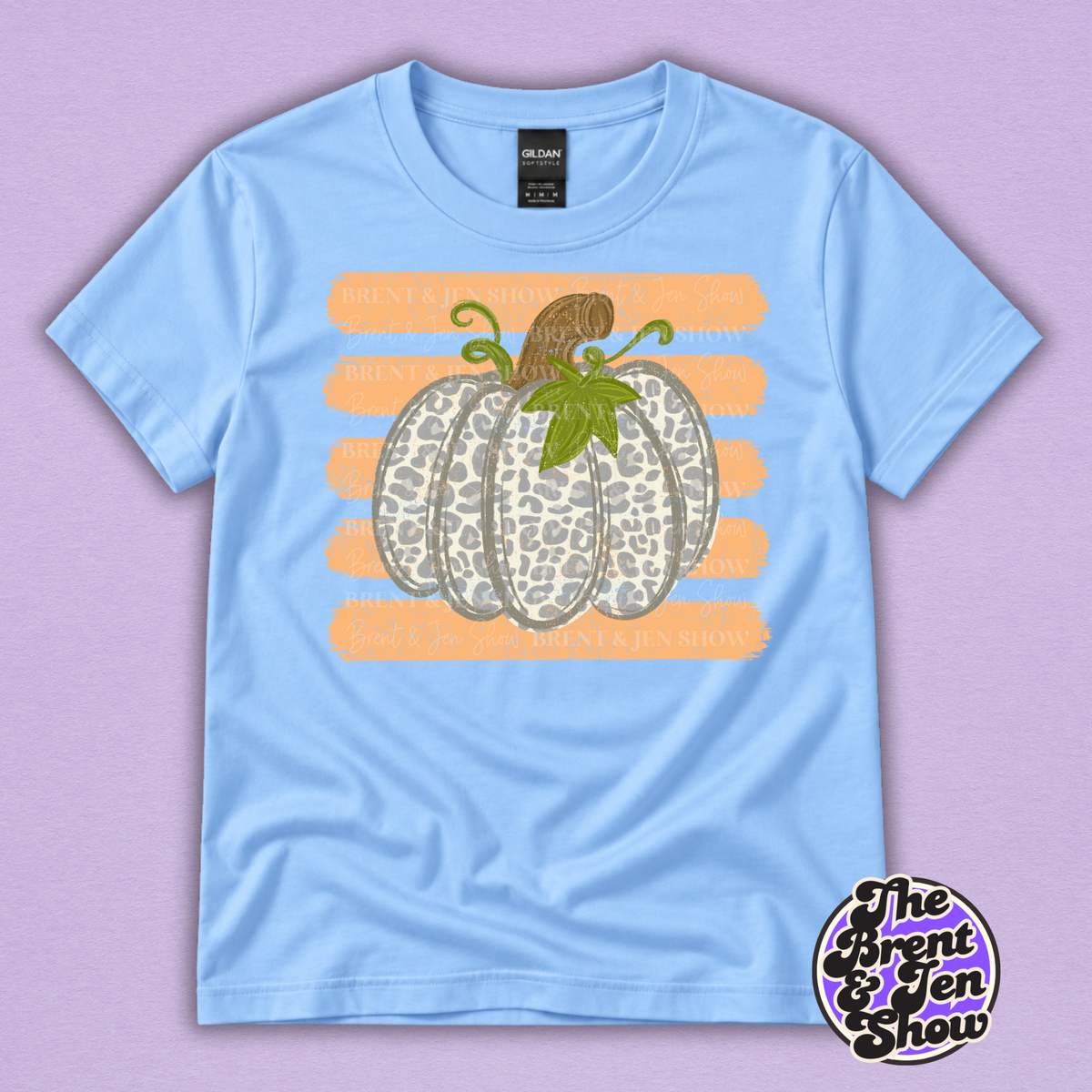 Leopard Print Pumpkin T-Shirt – Cute Fall Graphic Tee