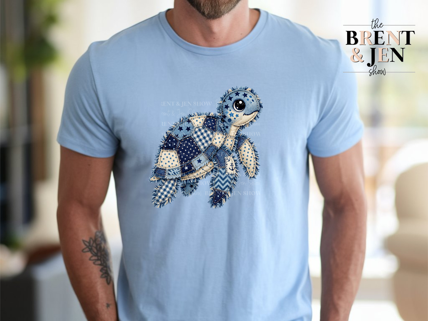 Patchwork Sea Turtle T-Shirt