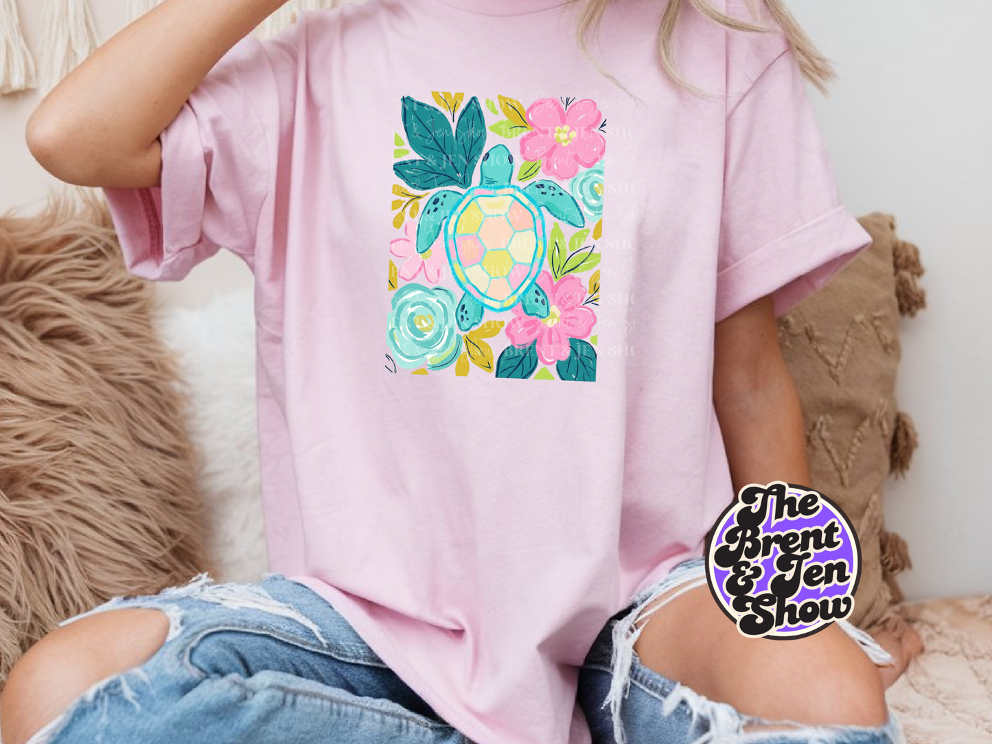Boho Sea Turtle T-Shirt