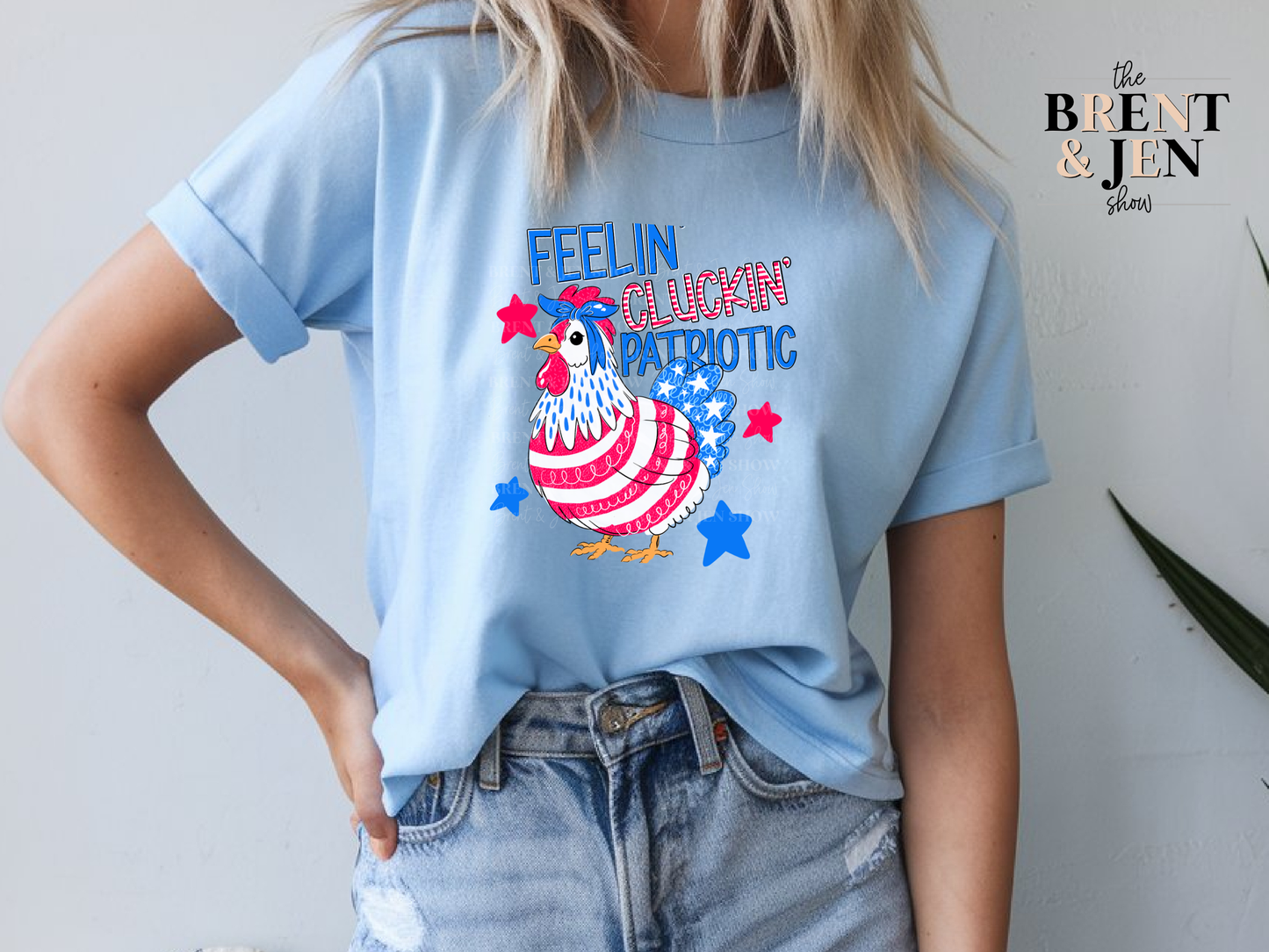 Feelin Cluckin Patriotic T-Shirt