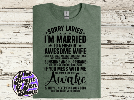 Sorry Ladies T-Shirt