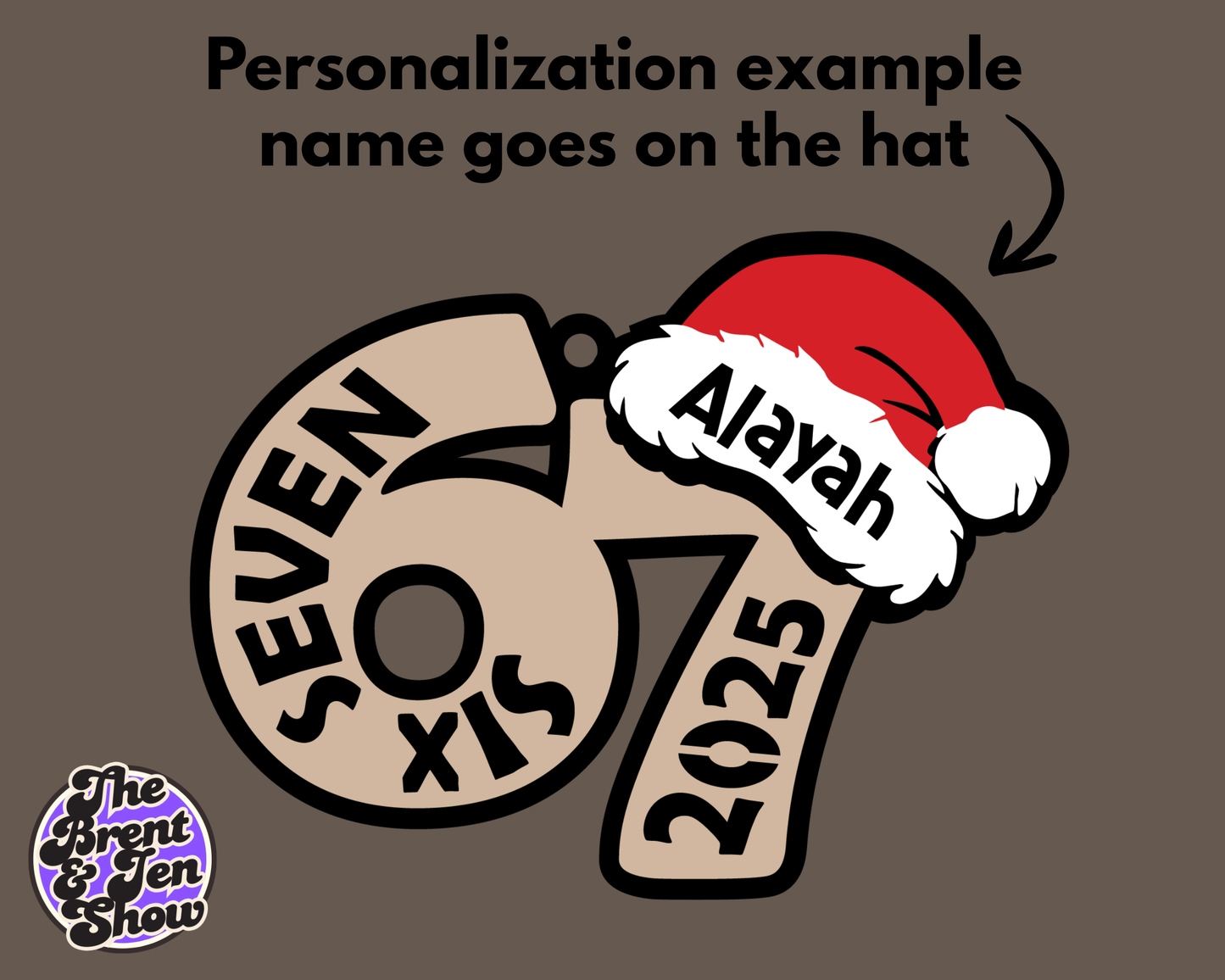 2025 Six Seven Christmas Ornament