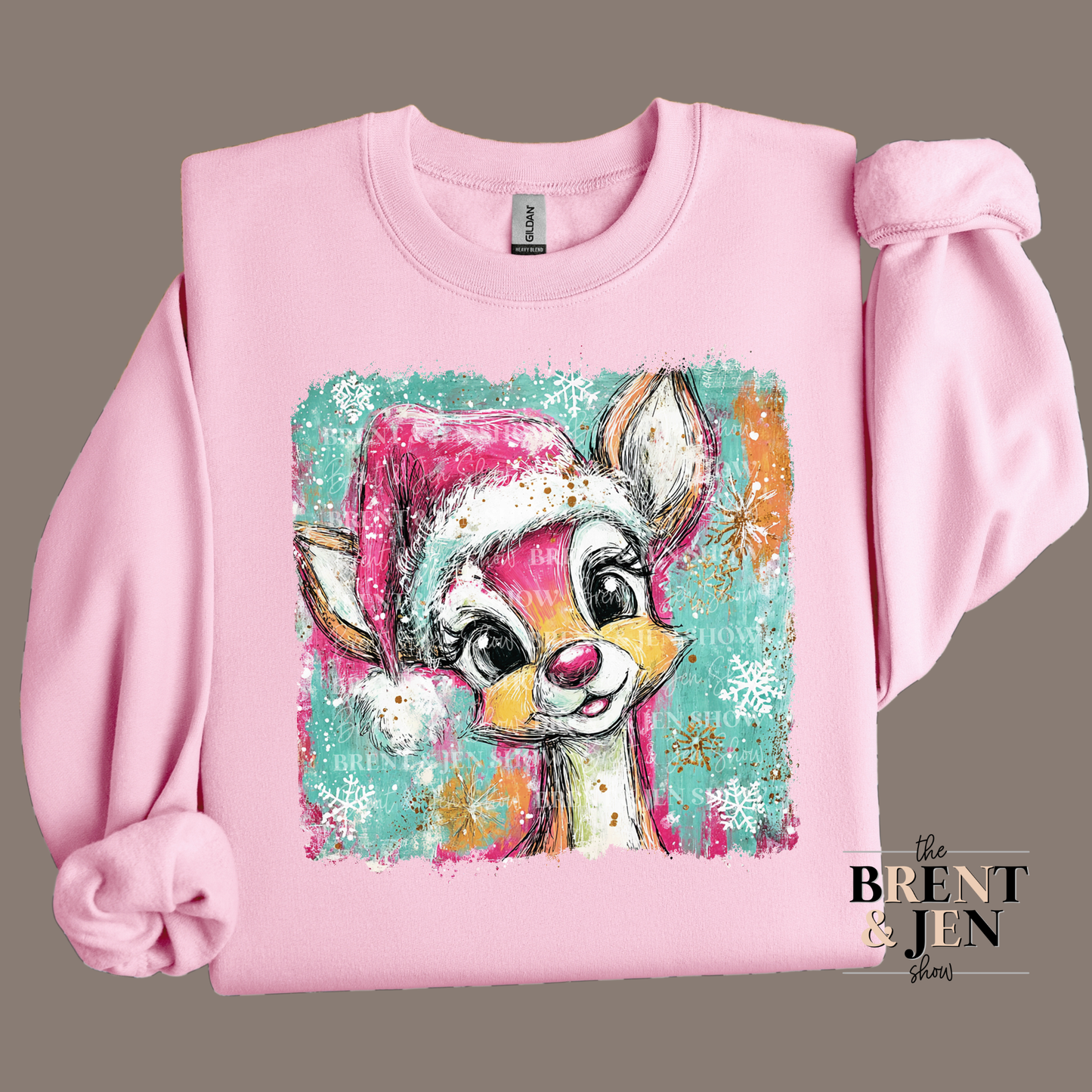 Retro Rudolph Christmas Sweatshirt
