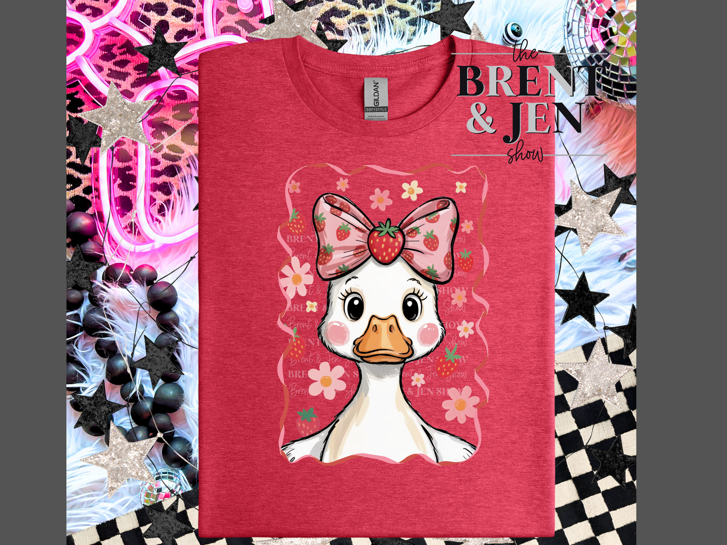 Cute Strawberry Goose T Shirt