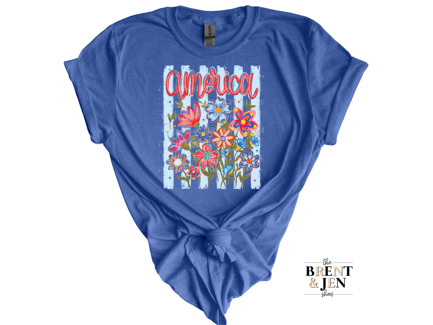 America Floral T-Shirt