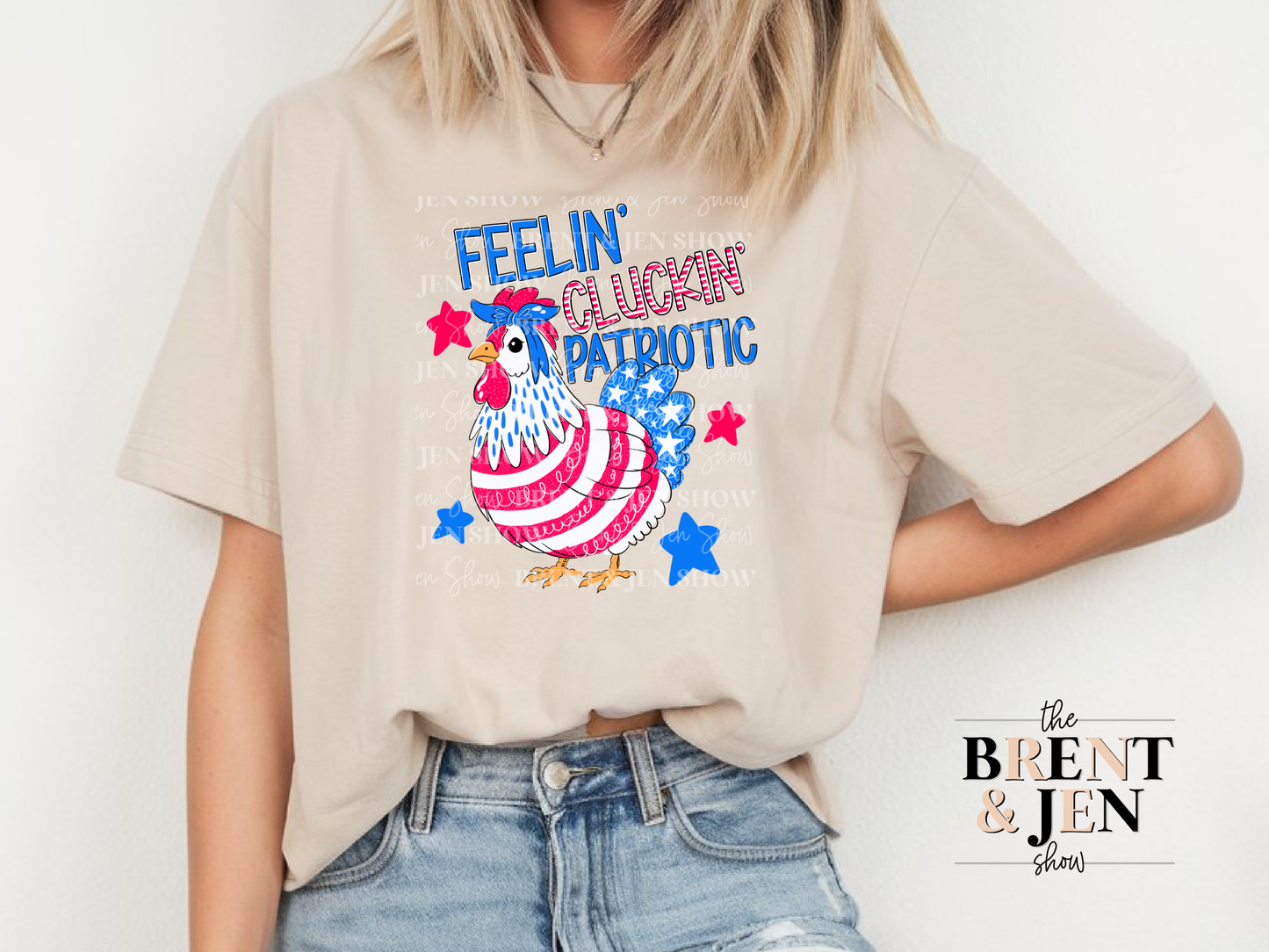 Feelin Cluckin Patriotic T-Shirt