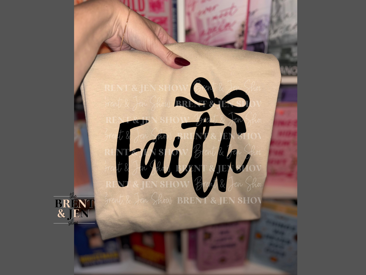 Faith Ribbon Graphic T Shirt