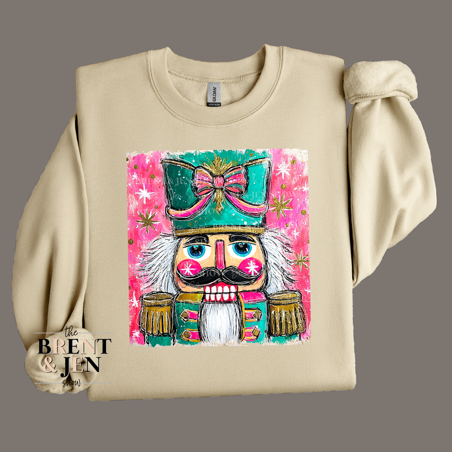 Preppy Watercolor Nutcracker Sweatshirt
