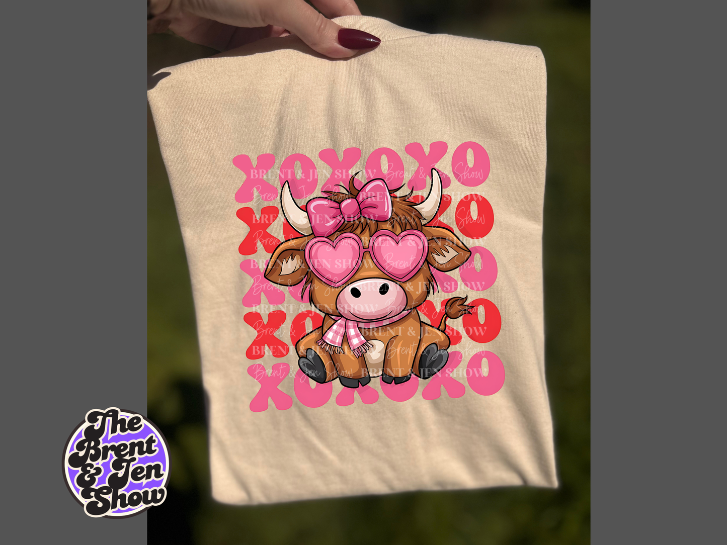 Valentine Highland Cow T-Shirt