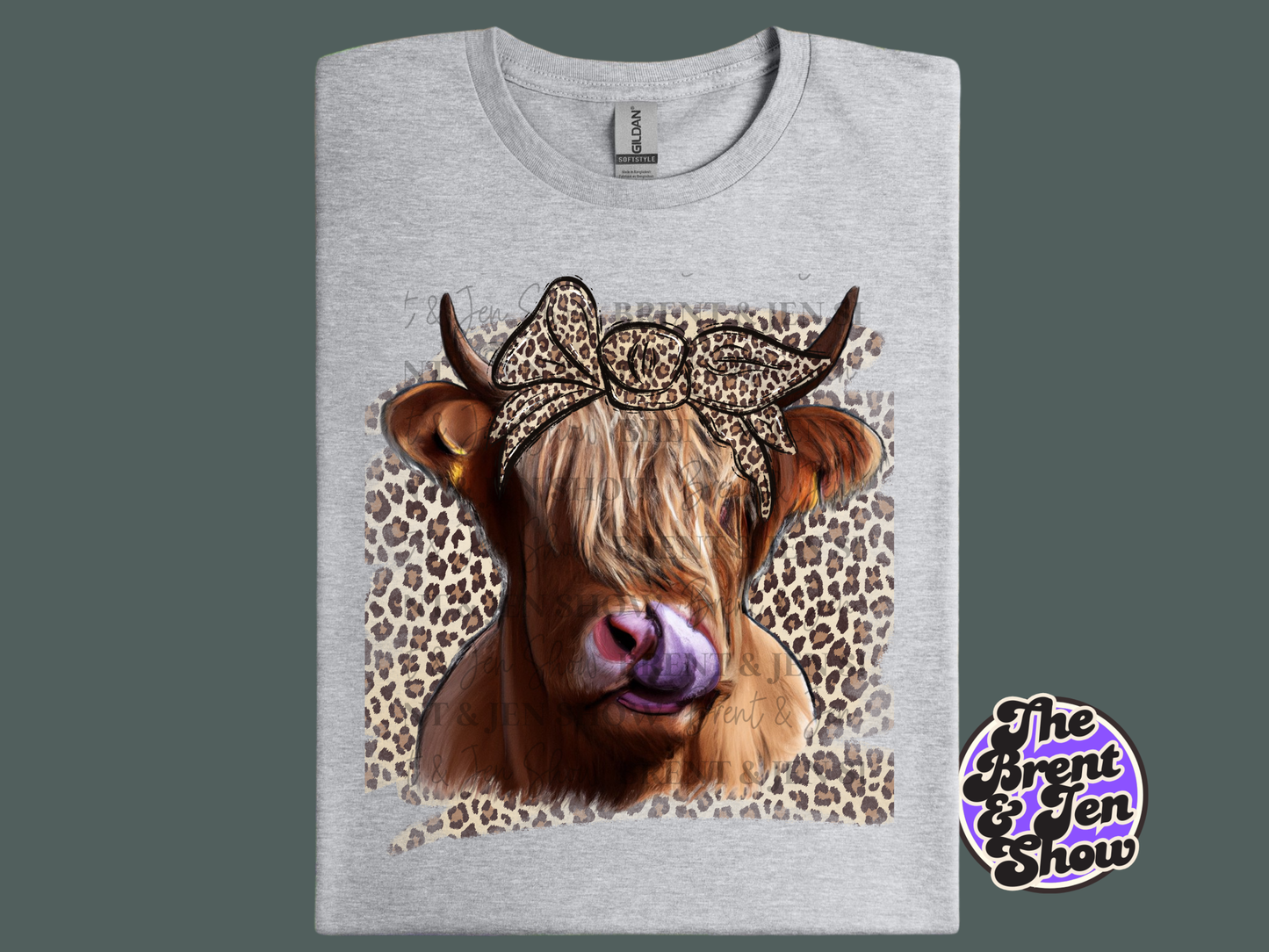 Highland Cow Bandana T-Shirt